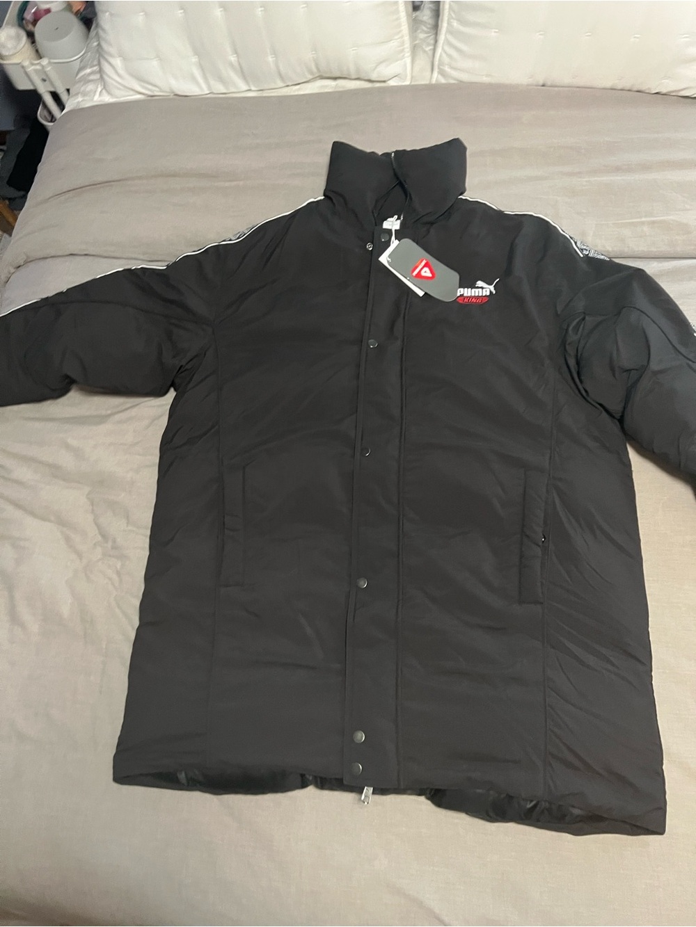 Mens puma king oversized puffer jacket (632333 01) size medium